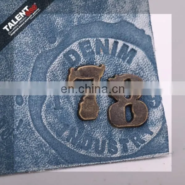 Custom Metal Logo New Denim Leather Label Patch For Product photo-6