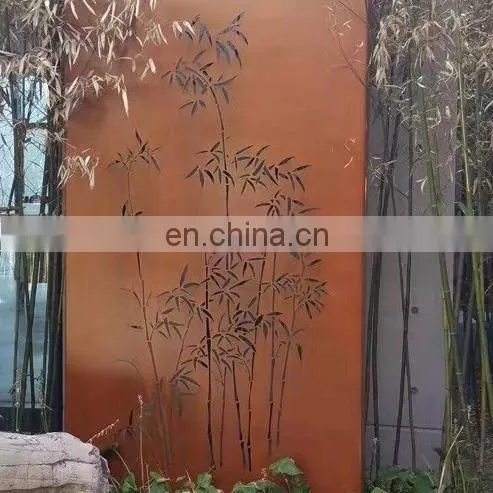 Custom Made Laser Cut Corten Steel Garden Screens photo-6