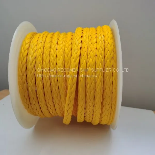Recomen High Strength Resistance 3mm Uhmwpe Braided 4mm Uhmwpe Rope for Fishing