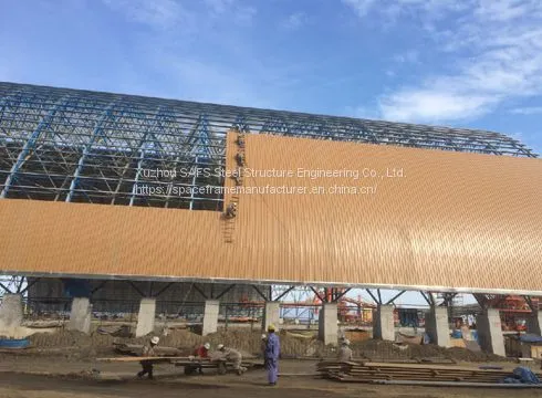 Prefabricated Arch Space Frame Light Steel For Coal Storage Shed photo-2