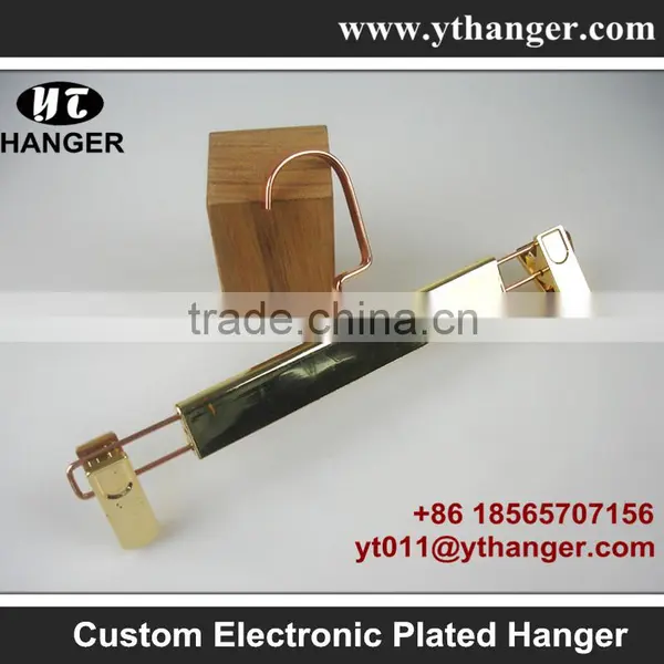 IMY-519 Plating Plastic Copper Pants Hangers Clamp photo-2