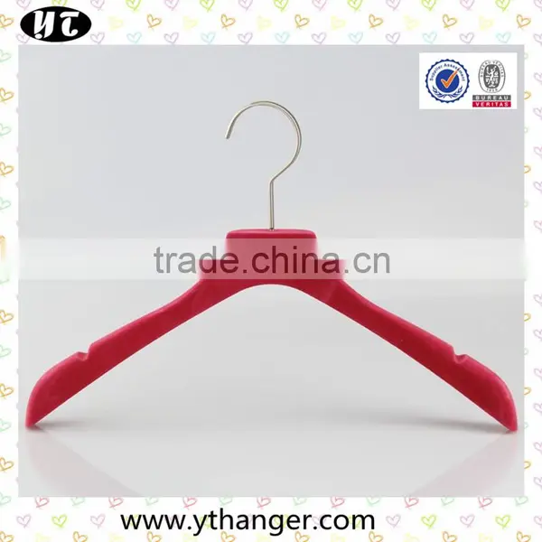 Many Colors Velvet Hanger With Anti-slip Rubber for Clothes photo-3