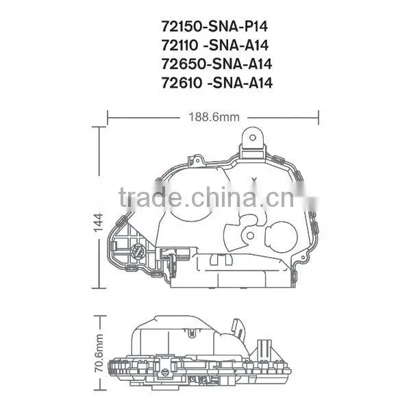 HondaFit Vehicle Central Door Locking Actuator photo-2