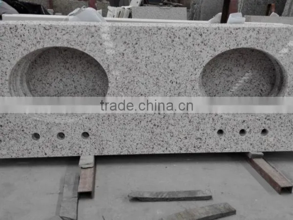 Bathroom Quartz Vanity Tops With Double Sink Cut-out photo-3