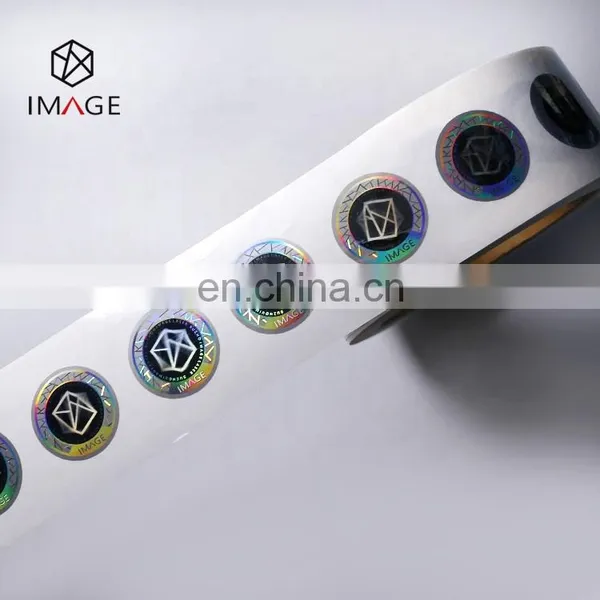 Sparkle Holographic Custom Logo 3D Packaging Stickers In Roll photo-5