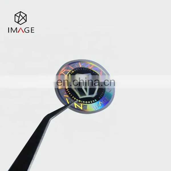 Sparkle Holographic Custom Logo 3D Packaging Stickers In Roll photo-2