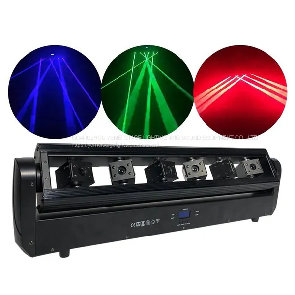 Factory Price 6 Eye Moving Laser Dj Stage 6 Eyes RGB Red Green Blue-laser Moving Head photo-5