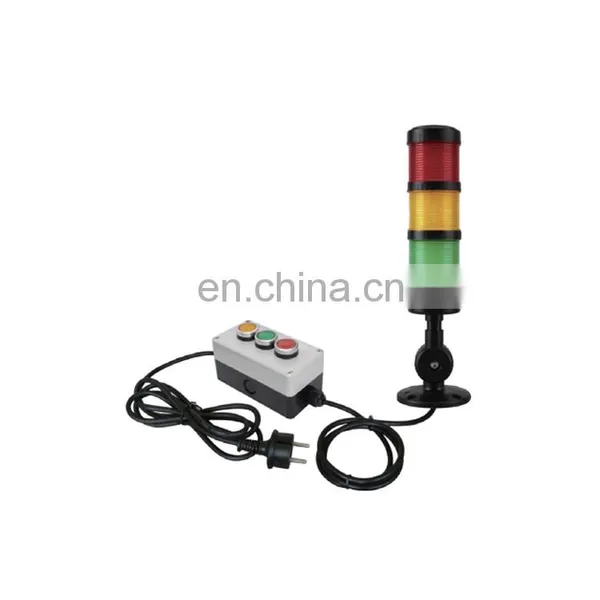 5 Colors Portable LED Signal Tower Light With Button and Plug LED Warning Light PNP/NPN photo-2