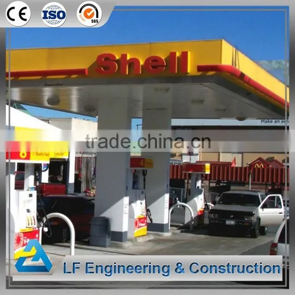 Prefabricated Stainless Steel Civil Engineering for Gas Station Canopy photo-6