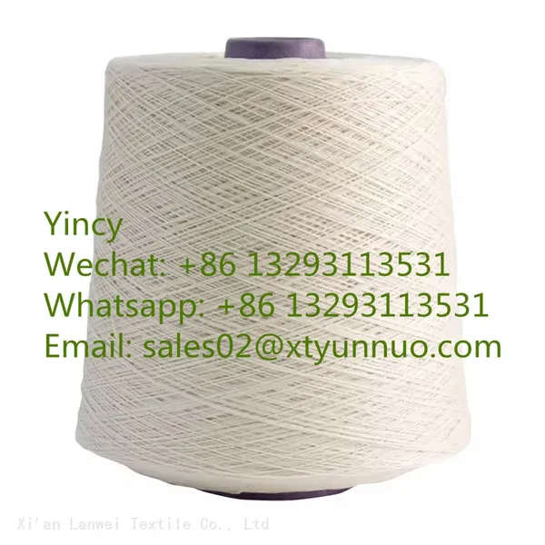Cotton Yarn Glazed Yarn 100% Cotton Export Supplies in Bulk Packed in a Cone Shape or Round Shape for Sofa Cover Making photo-2