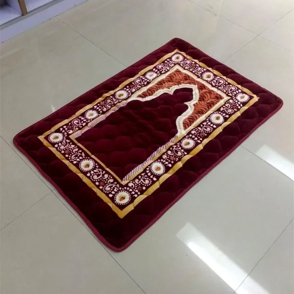 Anti Slip Backing Raschel Prayer Rug Islam Prayer Mat for Muslim photo-4