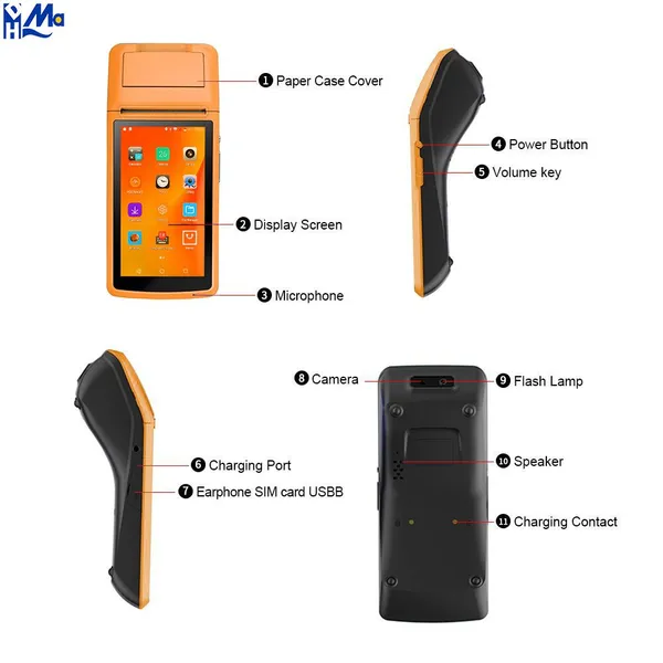 POS Terminal With Printer Touch Screen POS Machine Handheld POS With Printer photo-2
