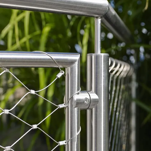 Wire Rope / Ferrule Rope Mesh Stainless Steel Net Stair Railing Mesh Protection Mesh Woven Diamond Plain Weave photo-6