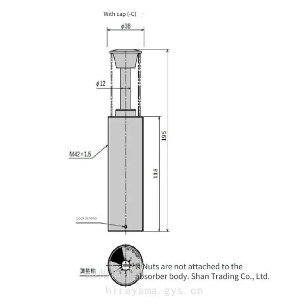 Fujilatex In-line Buffer Fa-4250b3-c Adjustable Shock Absorber, Pingshan Trading photo-3