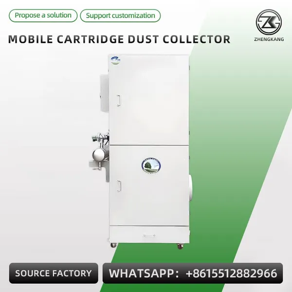 Mobile Cartridge Dust Collector Industrial Pulse Jet Dust Remover Welding Fume Purifier photo-4
