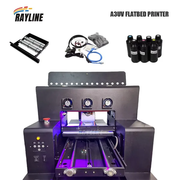 A3 A4 UV Flatbed Printer Small Universal Printer for Cylinder Metal Ceramics Phone Case Plastic PVC Craft Printing photo-2