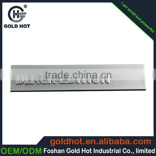 Zinc Alloy Metal Thin Word Projected Nameplate Trademark Logo Label Sticker for Handbags