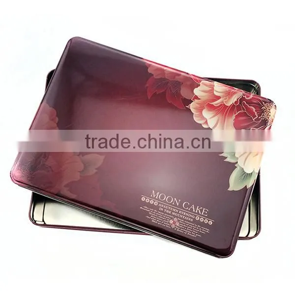 Flower Printing Cookies Tin Boxes,food Grade Packaging Tin Cases,custom Printed Food Boxes photo-4