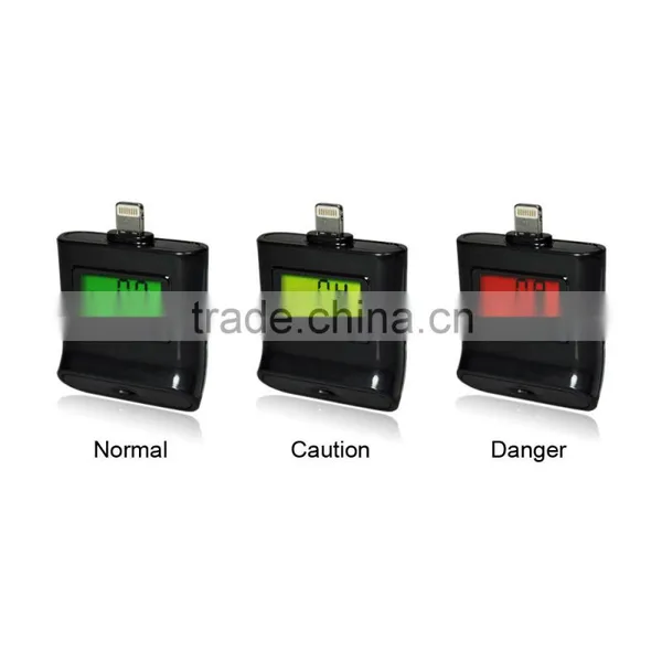 IPEGA for IPhone / IPad Backlight Screen Breath Breathalyzer Alcohol Tester Wholesale Quality Choice photo-3