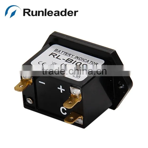 12/24V 36V 48V 72V LED Lead-acid Battery Discharge Indicator Voltmeter photo-4