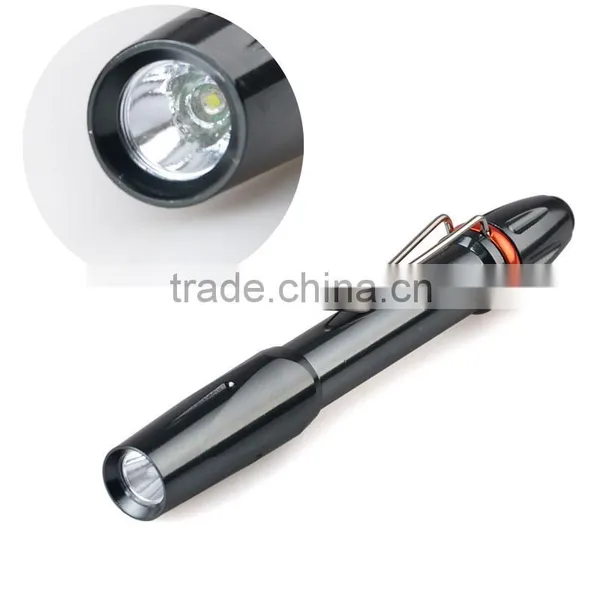 Mini 300LM Waterproof Pen Shape Light Q5 LED Torch Light With Pocket Clip photo-2