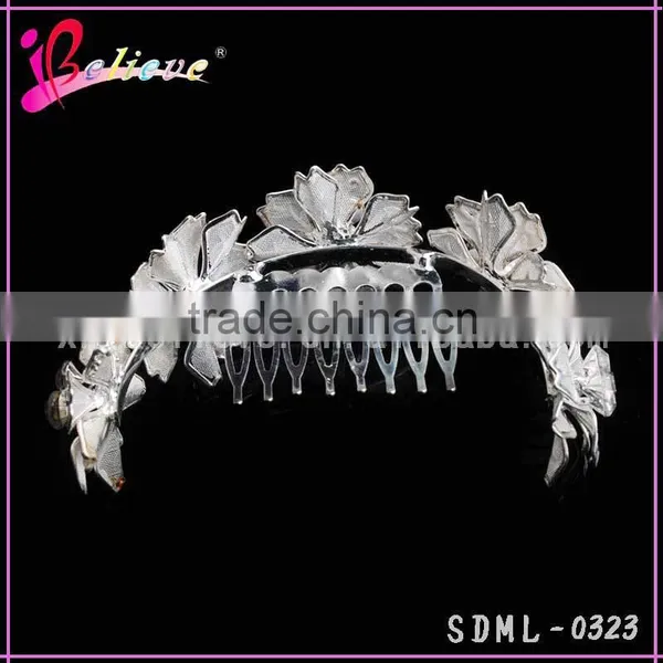 Manufacturer Metal Flower Hair Ornament Wholesale Hair Comb Flower Hair Accessories photo-2
