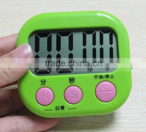 2.9 Inch LCD Big Screen AAA Battery Countdown 4 Color Digital Kitchen Timer photo-4