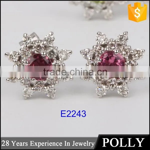 2015 Fashion Small 18k Gold Design Earring Models Jewelry Double Earring photo-6