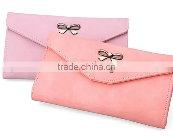 Ladies Bowknot Purse Long Style Phone Hand Wallet photo-4