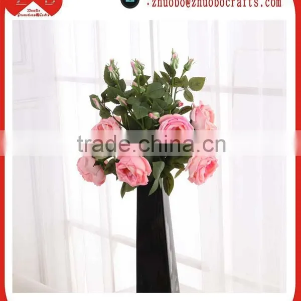 High-grade PU Sigle Large Artificial Flower Rose,two Artificial Branches