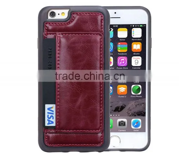 New Design PC TPU PU Moblile Phone Case, Mobile Phone Back Cover, With Card Slot Phone Holder photo-5
