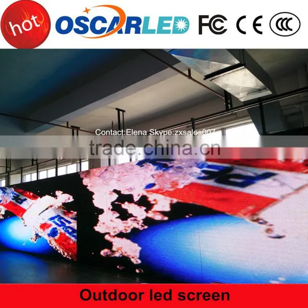 Outdoor Led Display With Super Thin Cabinet And Full Color Outdoor Led Display Screen/p10 Full Color Outdoor