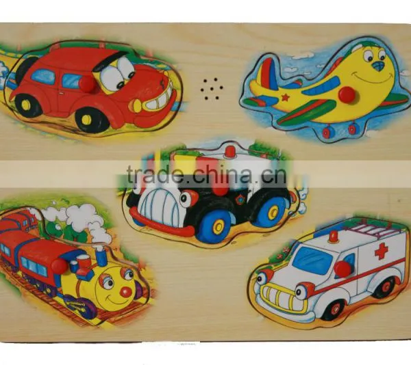 Jiangsu BSCI Factory Wooden Animal Voice Sound Musical Chunky Puzzles Educational Music Singing Sound Device for Children Toys photo-3