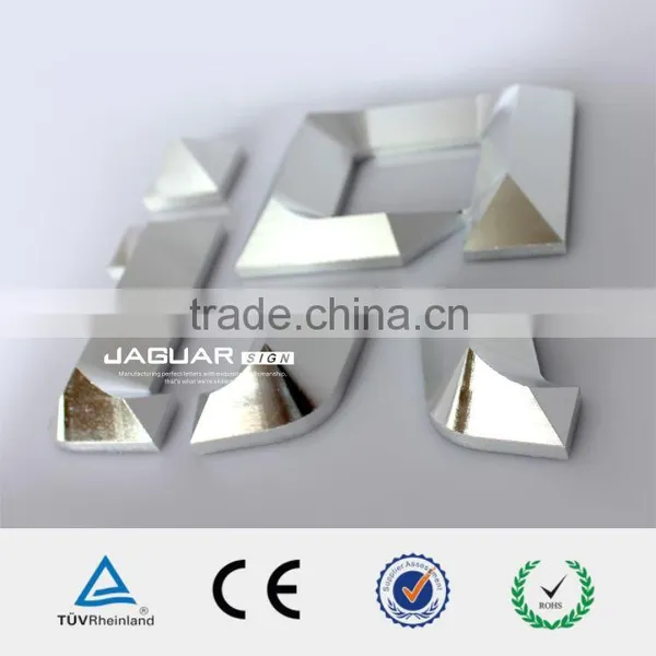 Solid Carved Small Metal Alphabet and Number 3d Aluminium Letter for Shopping photo-4