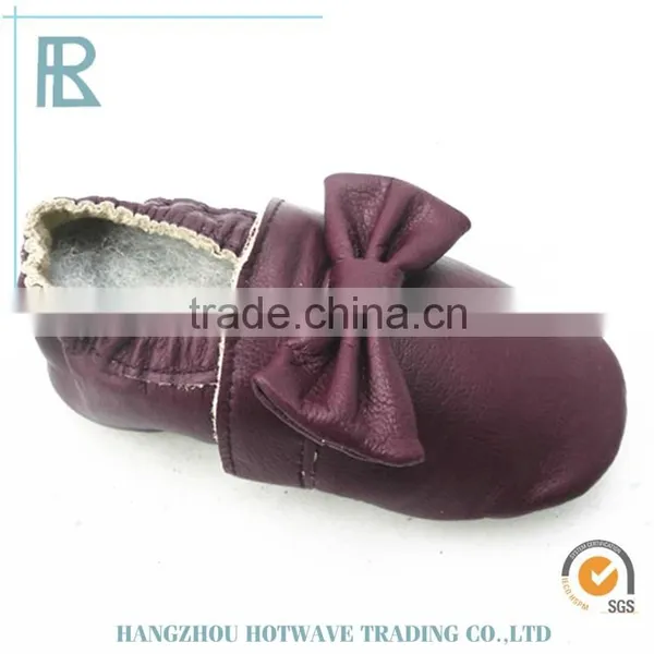 Wholesale Soft Sole Baby Moccasins Leather Shoes photo-2