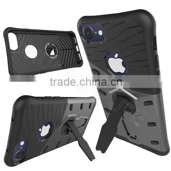 High Protective TPU and Plastic Hybrid Case Cover Kickstand Phone Case Armour Phone Case For Apple IPhone 7 photo-4
