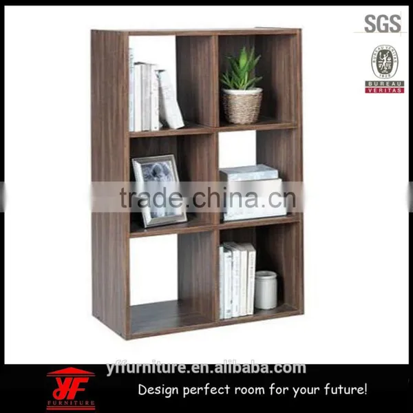Wood Unit Walnut Vinyl Storage Shelfs Shelving DVDs Bookcase Furniture photo-3