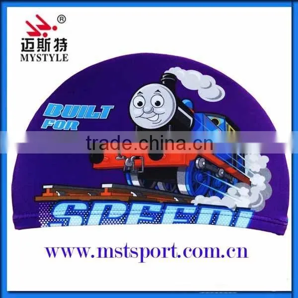 Cheap Kids Cartoon Lycra Swim Caps photo-5