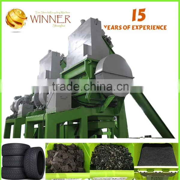 Waste Crusher Rrecycled Tire Rubber Buckets Granules photo-6