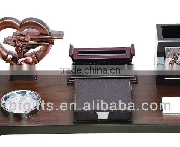 Wood Globe & Name Card & Pen Holder Office Stationary Desktop Set Gift-22