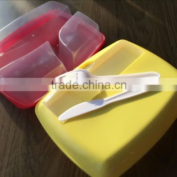 2015 Made in China Colorful Plastic Divider Lunch Box photo-3