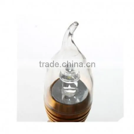 LED Candle Bulb Golden 300LM High Power Cool White E14 3w Led Candle Light Bulb photo-4