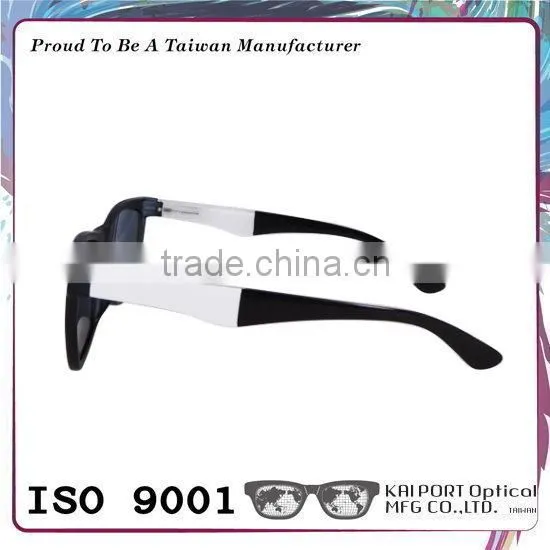 Oversized and Two Color Way Design Plastic Sunglasses With Revo Lens photo-2