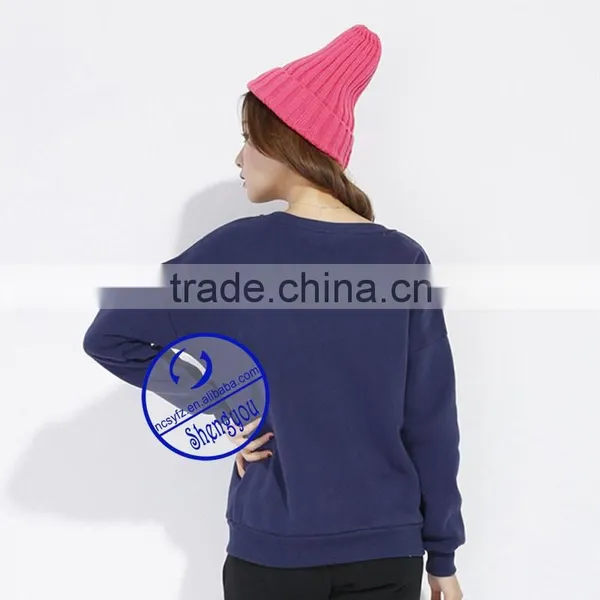 Custom100% Cotton Women's Embroidered Sweatshirts With China Supplier photo-6