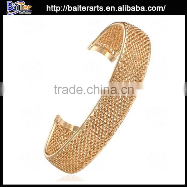 Fashion Cheap 18K Gold Plated Bangles Rose Gold Fake Gold Bangle