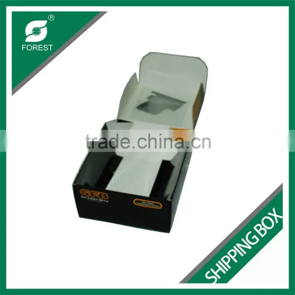 CUBE SHAPE ART PAPER SHIPPING CARTON BOX FOR MOVING TOYS WITH CLEAR WINDOW photo-4