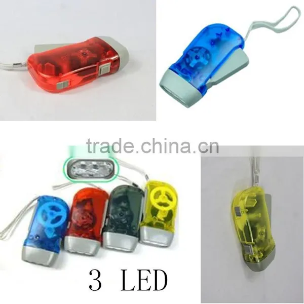Hand Crank Generator Hand Dynamo Flashlight, Rechargeable Flash Light, Hand Crank Flashlight photo-3