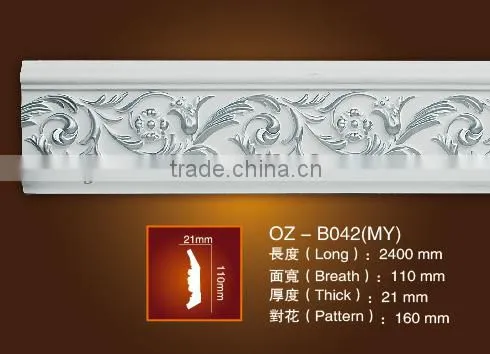 Carved Panel Moulding/PU Crown Moulding for Home&Interior Material photo-2