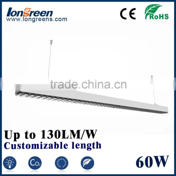 High Lumen Led Linear Pendant Lighting Fixtures IP65 60w Dimmable Lighting photo-2