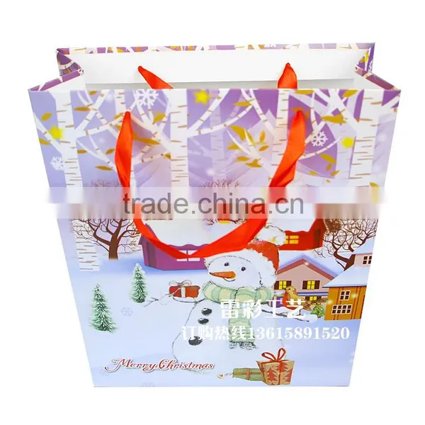 Direct Factory Machine Made Christmas Gift Paper Bag Quality Choice photo-5